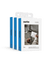 Three Aarke filter refill boxes in blue, displayed side by side.