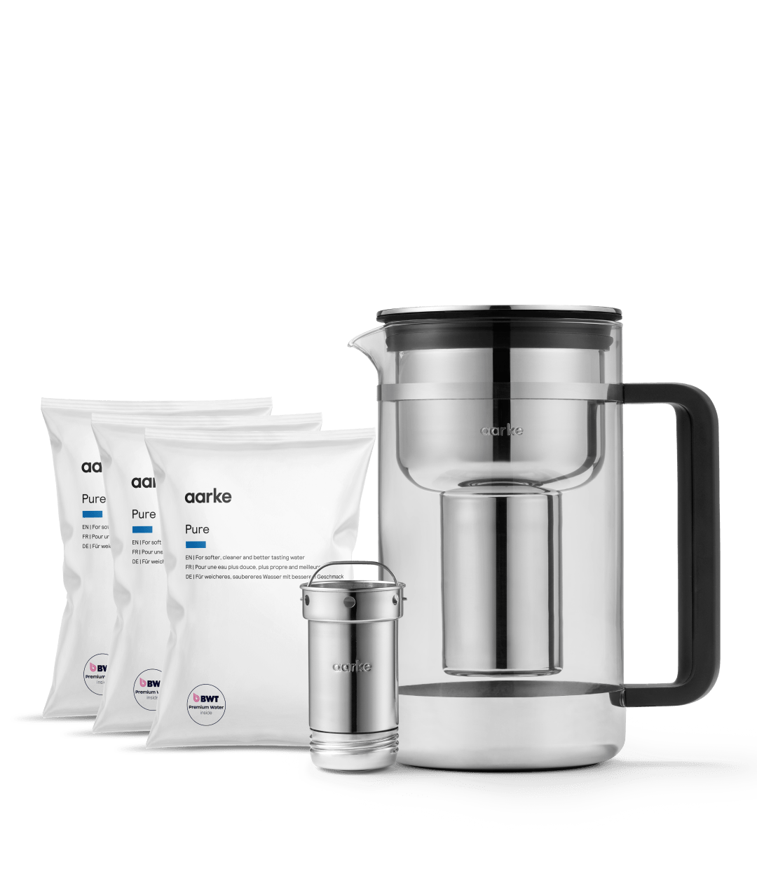 Aarke Purifier Large Pure Kit – Water Filter Pitcher Kit