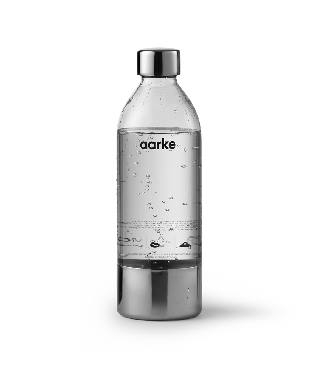 Aarke Carbonator Pro Extra Water Bottles, Glass, 27-Ounce, Set of