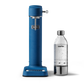 Aarke Carbonator 3 in Cobalt Blue. Front view with PET bottle.