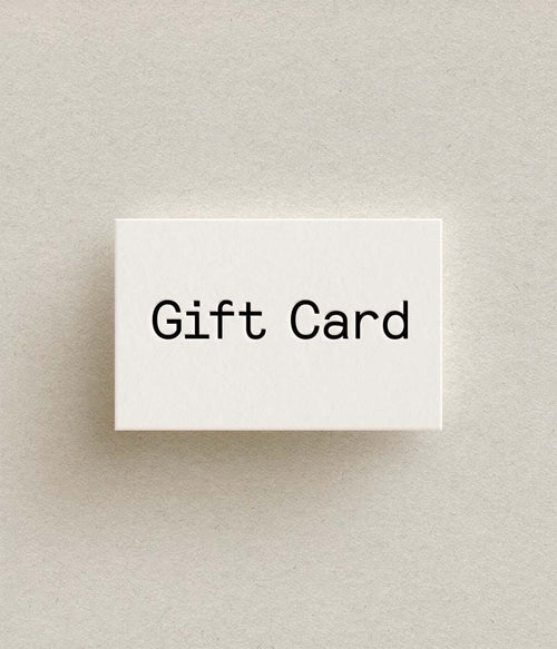 White gift card with 