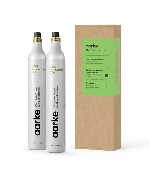 Two Aarke CO2 Cylinders with an Exchange Box for the Aarke Cylinder Loop.