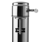Aarke Carbonator 3 in Stainless Steel. Front view close up of nozzle.
