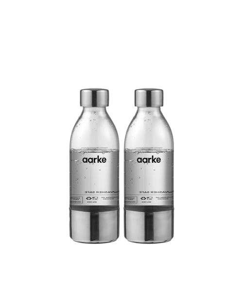 Front view of Aarke Small PET Bottle 2-pack.